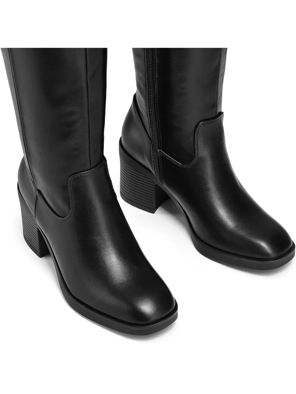 Classic Black Knee-High Women's Riding Boots